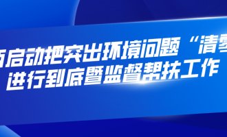 山西启动把突出环境问题“清零”进行到底暨监督帮扶工作